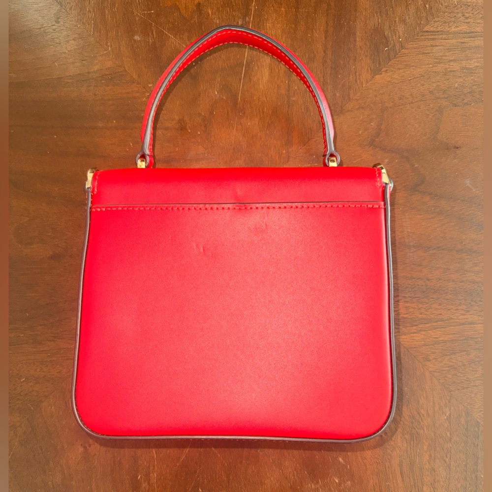 Kate Spade Red Mini Bag with Heart Strap - Picture 5 of 6